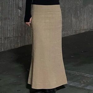 Burberry linen blend skirt